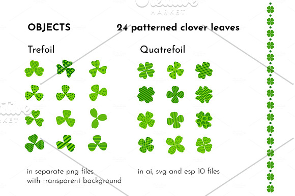 St.Patrick's Day: Clover & Patterns in Patterns - product preview 4