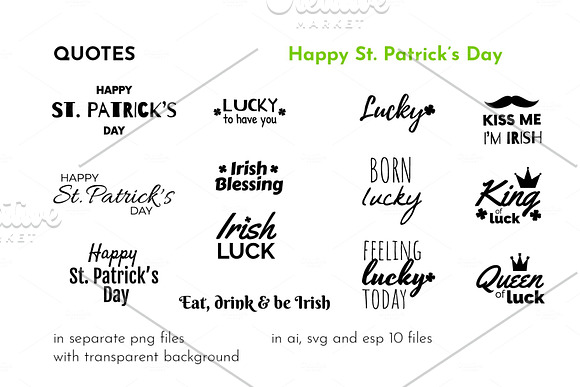 St.Patrick's Day: Clover & Patterns in Patterns - product preview 6