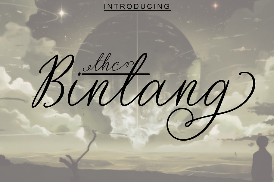 The Bintang in Script Fonts - product preview 8