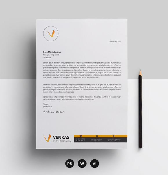 Corporate Letterhead in Stationery Templates - product preview 1