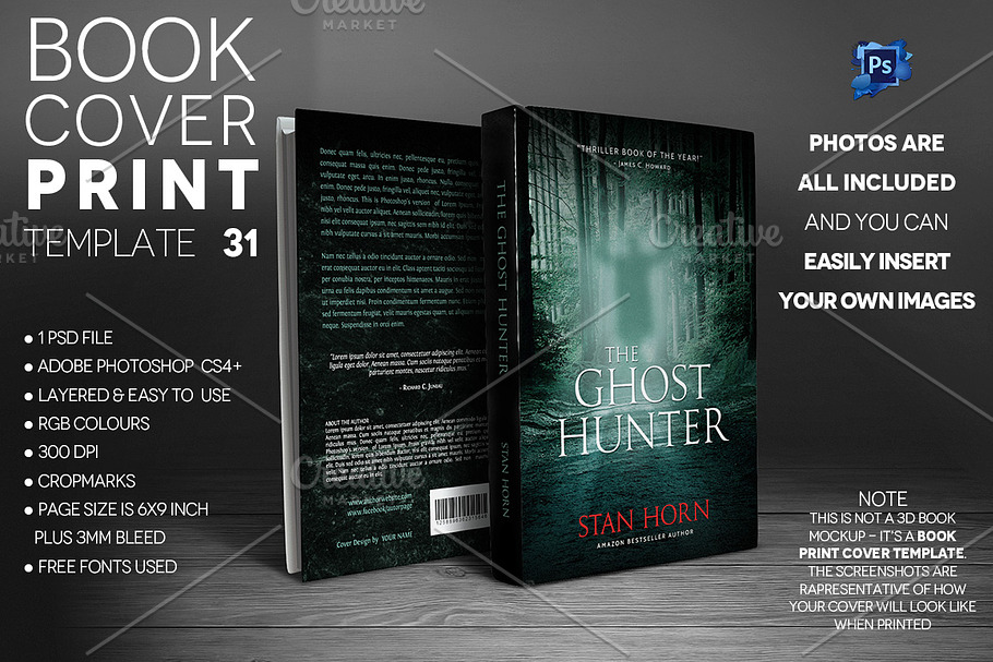 Book Cover Print Template 31