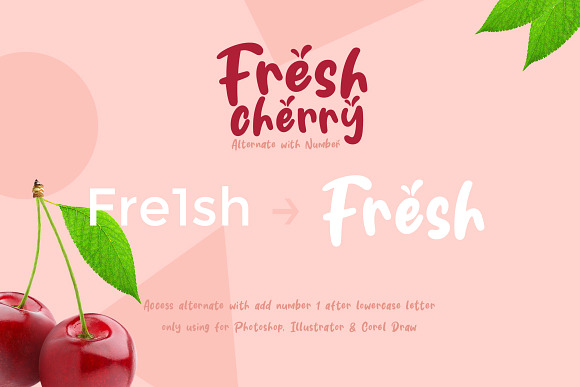 Fresh Cherry in Display Fonts - product preview 6