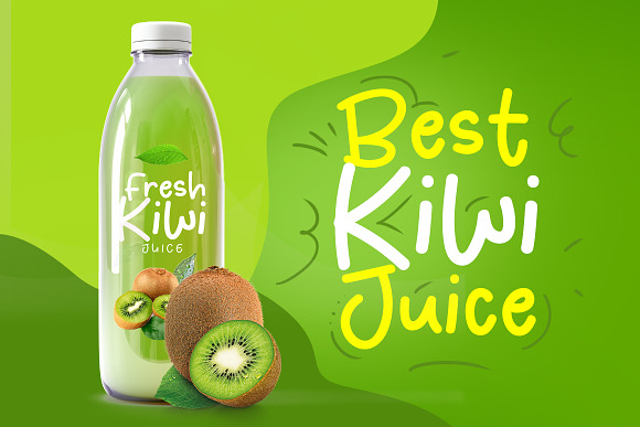 Fresh Kiwi in Display Fonts - product preview 2