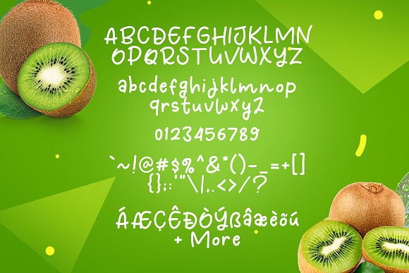 Fresh Kiwi in Display Fonts - product preview 5