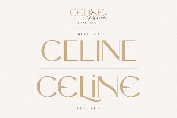 Celine Peach - A Luxury Font Duo in Sans-Serif Fonts - product preview 2