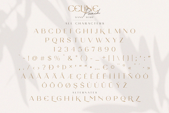 Celine Peach - A Luxury Font Duo in Sans-Serif Fonts - product preview 11