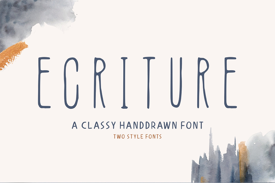 Ecriture || Handdrawn Font in Display Fonts - product preview 8