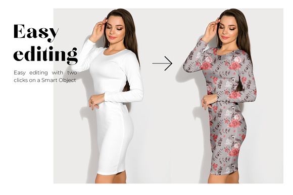 Female Dress Mockup Bundle in Product Mockups - product preview 3
