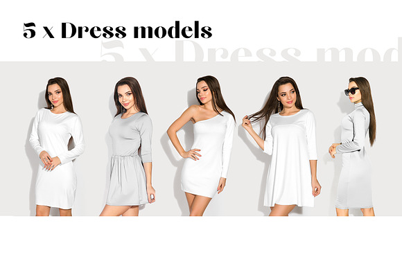 Female Dress Mockup Bundle in Product Mockups - product preview 4
