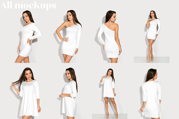 Female Dress Mockup Bundle in Product Mockups - product preview 5