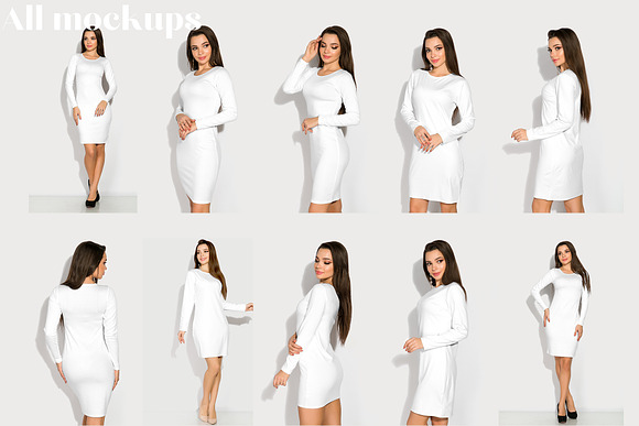 Female Dress Mockup Bundle in Product Mockups - product preview 6