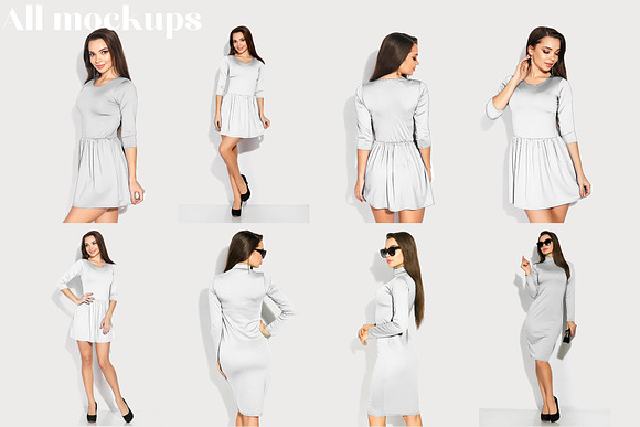 Female Dress Mockup Bundle in Product Mockups - product preview 7