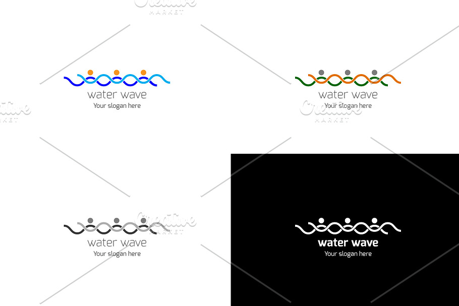 Water Wave Logo in Logo Templates - product preview 8