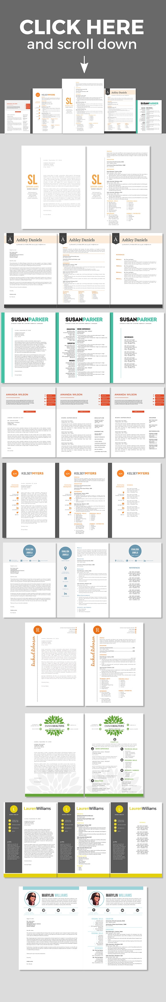 30 massive Word resume pack bundle in Resume Templates - product preview 1