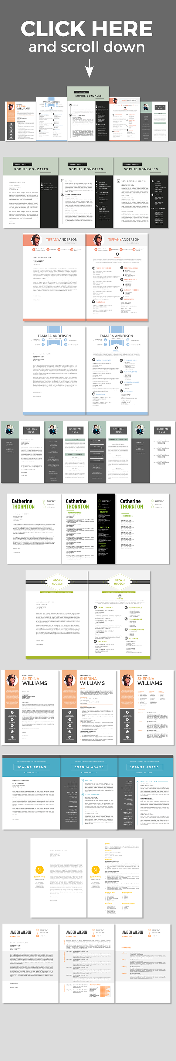 30 massive Word resume pack bundle in Resume Templates - product preview 2