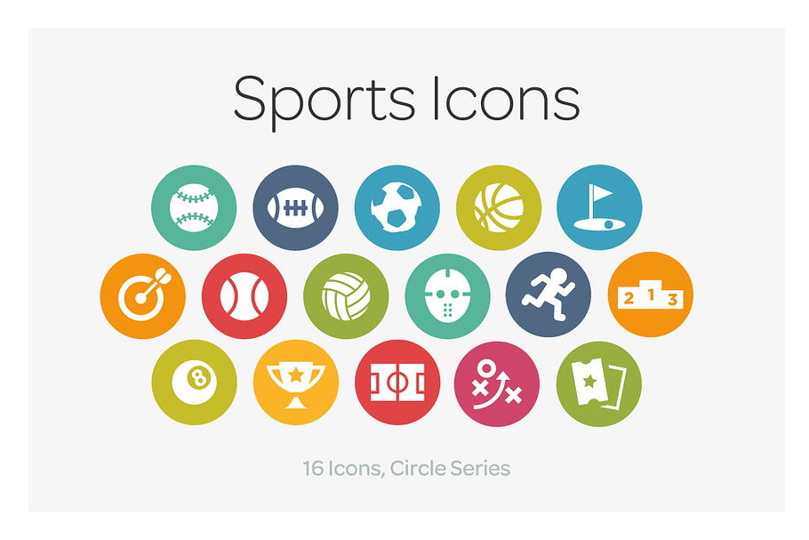 Circle Icons: Sports in Circle Icons - product preview 8