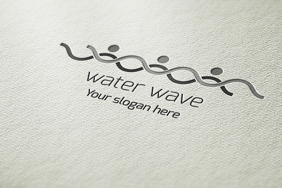 Water Wave Logo in Logo Templates - product preview 3