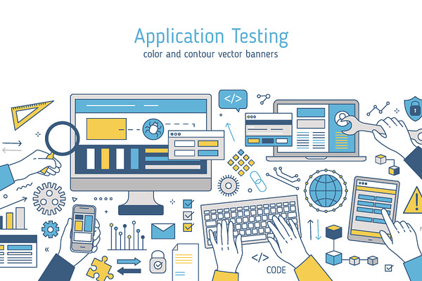 Application testing banner