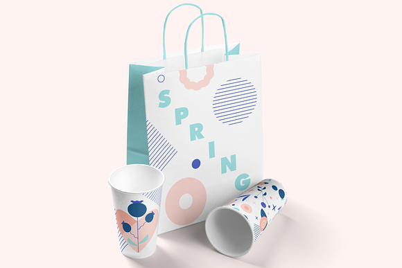 SPRING natural geometric set in Objects - product preview 3