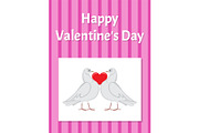 Happy Valentines Day Poster with