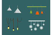 Hanging from Ceiling Lamps with Wire