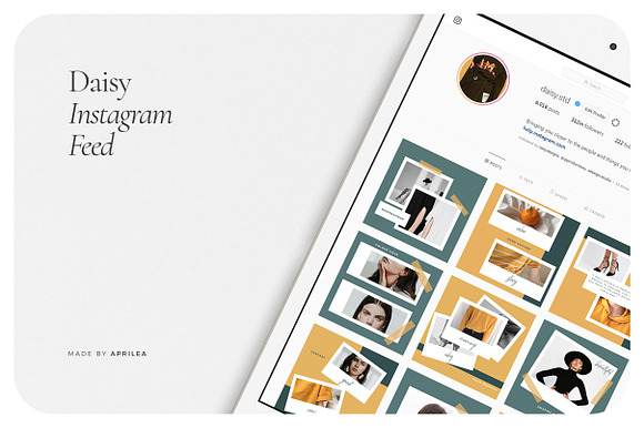 DAISY Instagram Feed in Instagram Templates - product preview 5