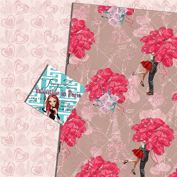 Paris Valentine's Day Paper in Patterns - product preview 6