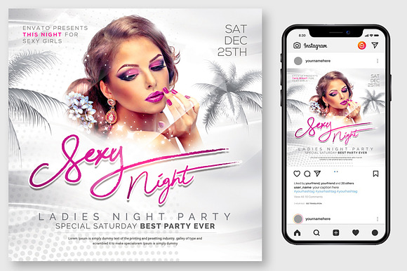 100 Night Club Party Flyers Bundle in Flyer Templates - product preview 3