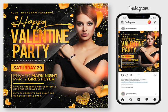 100 Night Club Party Flyers Bundle in Flyer Templates - product preview 20