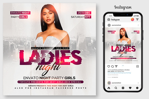 100 Night Club Party Flyers Bundle in Flyer Templates - product preview 29