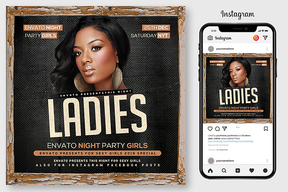 100 Night Club Party Flyers Bundle in Flyer Templates - product preview 36
