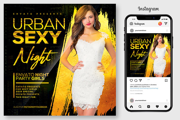 100 Night Club Party Flyers Bundle in Flyer Templates - product preview 38