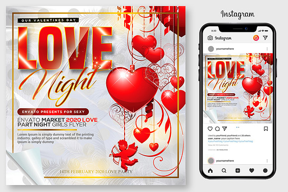 100 Night Club Party Flyers Bundle in Flyer Templates - product preview 49