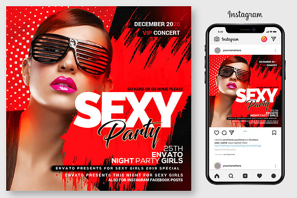 100 Night Club Party Flyers Bundle in Flyer Templates - product preview 57