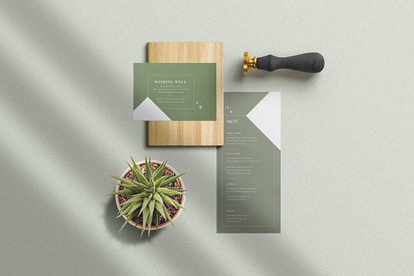 Minimal Green Wedding Suite in Wedding Templates - product preview 2