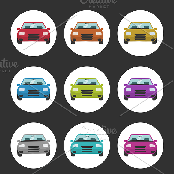 18 Car Vector Icons in Car Icons - product preview 1