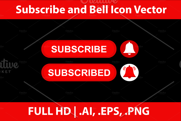 Subscribe and Bell Icon Notification