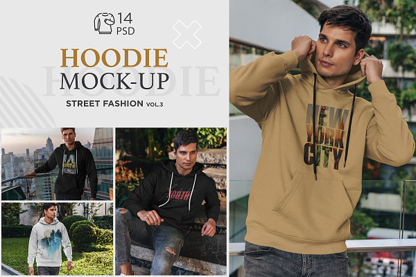 Hoodie Mock-Up Street Fashion vol.3