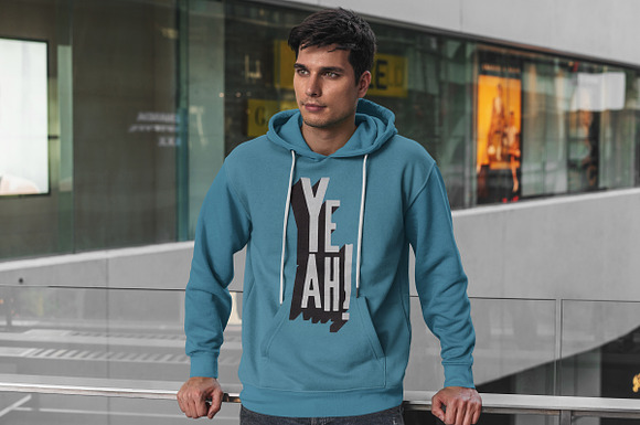 Hoodie Mock-Up Street Fashion vol.3 in Product Mockups - product preview 2