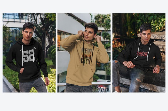 Hoodie Mock-Up Street Fashion vol.3 in Product Mockups - product preview 4