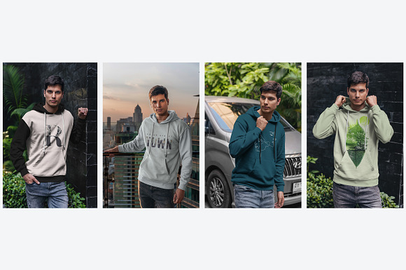 Hoodie Mock-Up Street Fashion vol.3 in Product Mockups - product preview 9