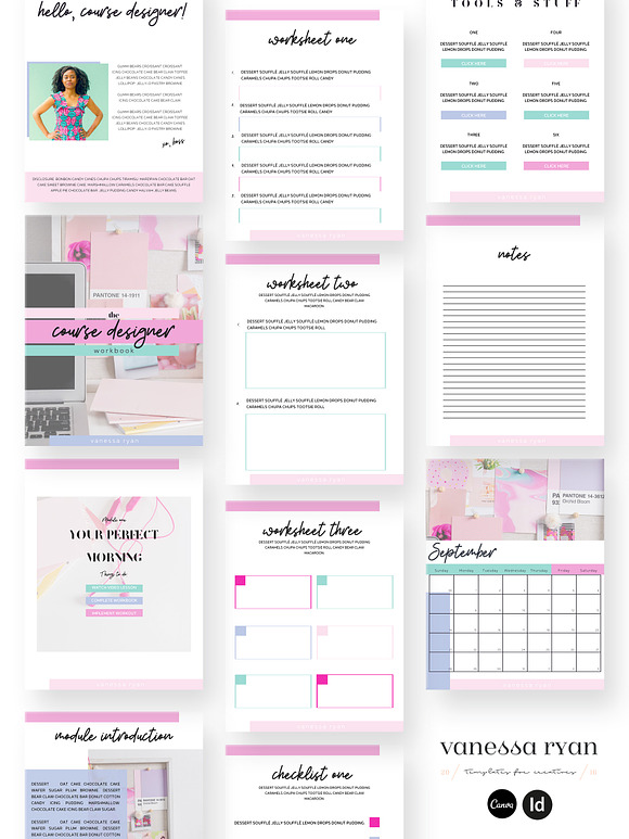 Canva Course Design Bundle in Magazine Templates - product preview 1