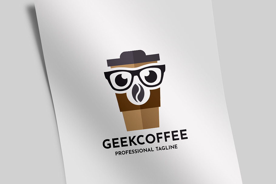 Geek Coffee Logo in Logo Templates - product preview 8