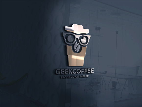 Geek Coffee Logo in Logo Templates - product preview 1