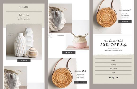 Terracotta Vibes Email Template in Mailchimp Templates - product preview 3