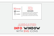 Animated Window, SVG Icons,  jQuery