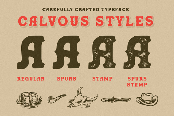 Calvous - Slab Serif Typeface in Slab Serif Fonts - product preview 3