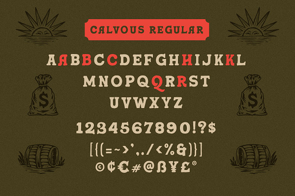 Calvous - Slab Serif Typeface in Slab Serif Fonts - product preview 7