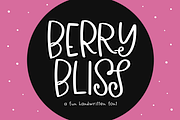 Berry Bliss | Fun Handwritten Font