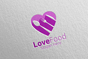 Love Healthy Food Logo Restaurant 1